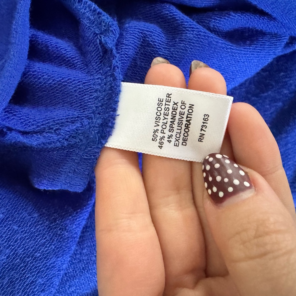 Cable & Gauge Royal Blue Top - Picture 5 of 5